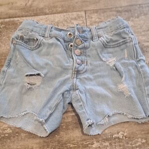 Jordache Light Blue Distressed Denim Shorts